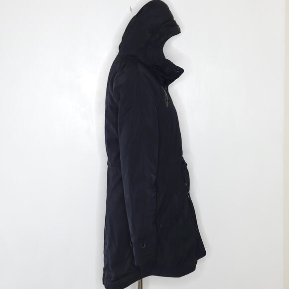 Athleta Primaloft Peak Parka Black Hooded Zippered Pockets Women XXS - Picture 3 of 15